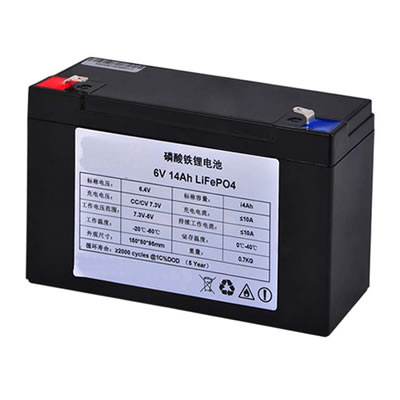 6V 14AH Lithium battery pack